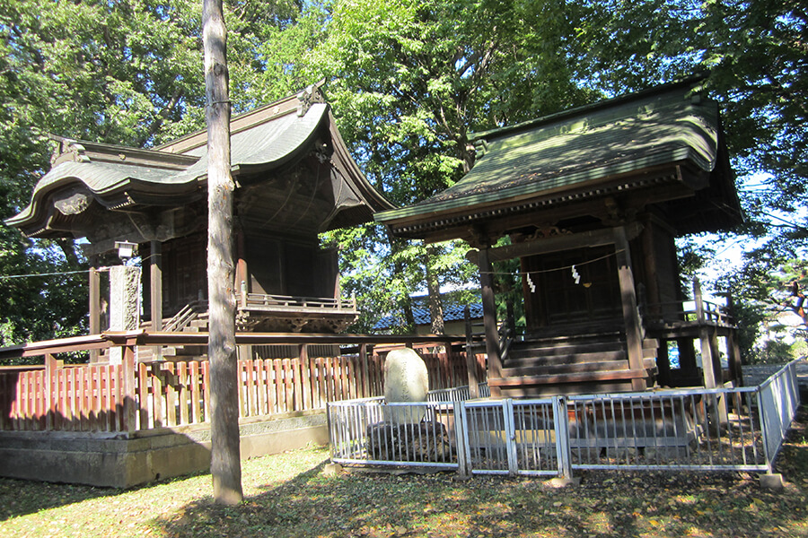 2ヶ所の神社本殿